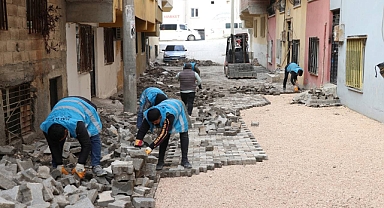Haliliye’de yol yapım çalışmaları devam ediyor
