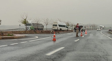 Hilvan cezaevi kavşağında kaza! 