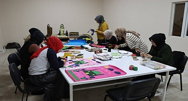 Meslek edinme kurslarına kadınlardan yoğun ilgi 