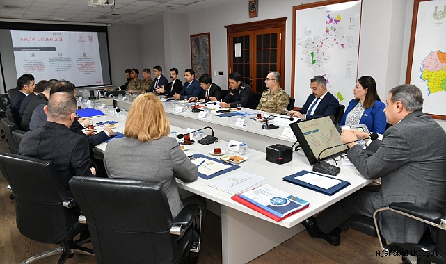 Şanlıurfa'da seçim güvenliği toplantısı yapıldı