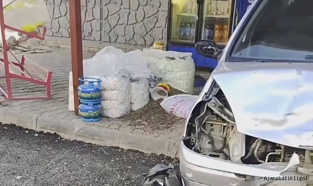 Siverek’te kontrolden çıkan araç, işyerine daldı! 