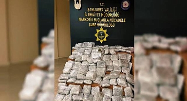 Urfa'da büyük operasyon! Tam 85 kilo 750 gram ele geçirildi