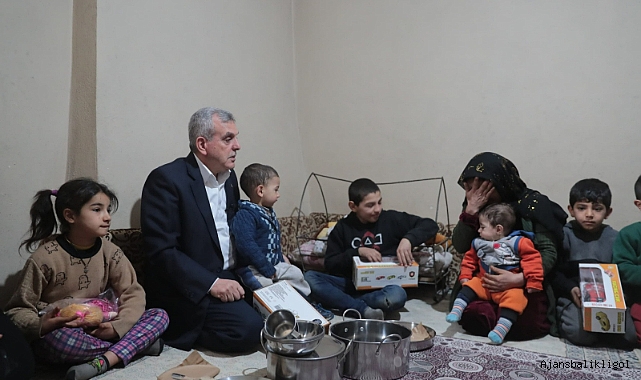 Başkan Beyazgül’den 4 çocuğuyla kirada oturan anneye konut imkanı