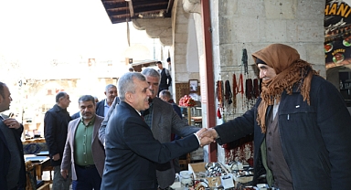 Başkan Beyazgül’den esnaf ziyareti 