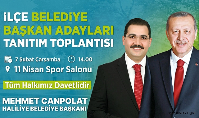 Başkan Canpolat'tan tanıtım toplantısına davet