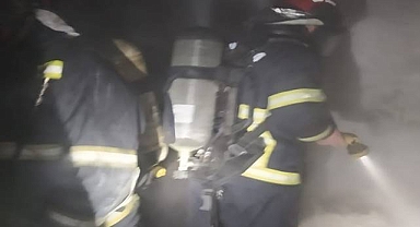 Eyyübiye’de korku dolu anlar!  Bir evde korkutan yangın 