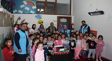 Minik yüreklerden büyük destek