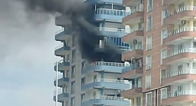 Siverek’te bir apartmanda yangın! 