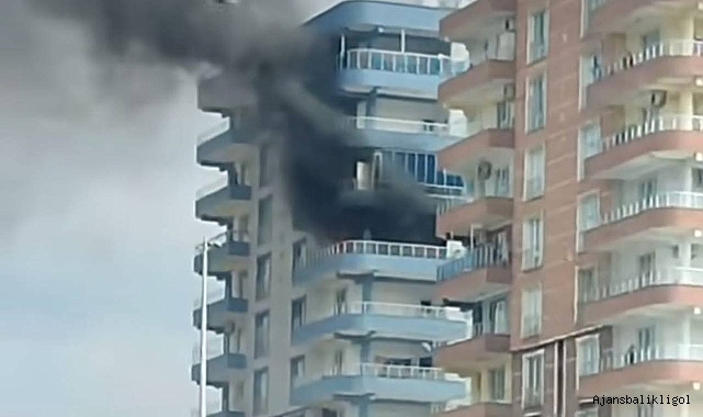 Siverek’te bir apartmanda yangın! 