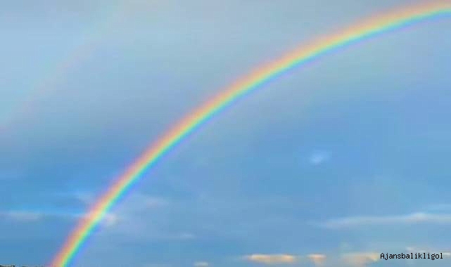 Siverek’te gökkuşağı adeta görsel şölen oluşturdu