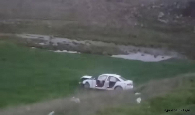 Urfa'da kontrolden çıkan araç tarlaya uçtu!