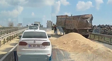 Urfa’da kontrolden çıkan tır kaza yaptı!