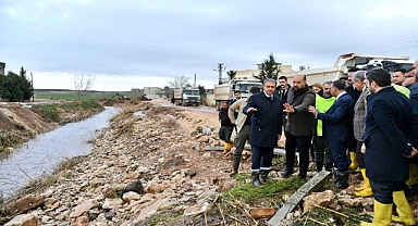 Vali Şıldak, taşkın olaylarından etkilenen kırsal bölgeleri inceledi