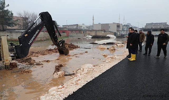 Viranşehir’de sel ve su baskınlarına karşı tüm ekipler teyakkuzda