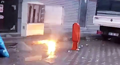 Yeraltından çekilen kaçak hat patlayınca yakayı ele verdiler