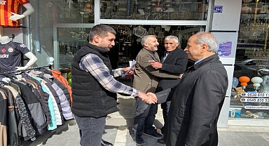 Başkan adayı Kaplan, esnafın sorunlarını dinlemeye devam ediyor