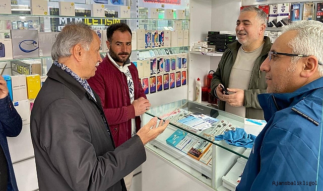 Başkan adayı Kaplan, Kapaklı Pasajı esnaflarını ziyaret etti