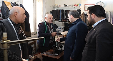 Başkan Baydilli’den çarşı esnafına ziyaret