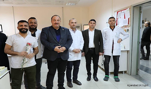 Başkan Ekinci sağlık çalışanlarını ziyaret etti