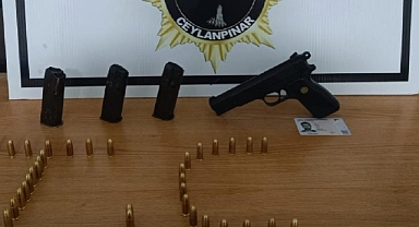 Ceylanpınar'da bir şahıs havaya ateş ettiği sırada yakalandı!