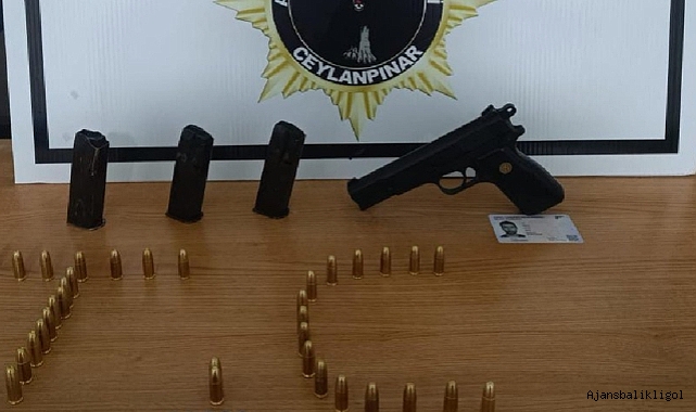 Ceylanpınar'da bir şahıs havaya ateş ettiği sırada yakalandı!