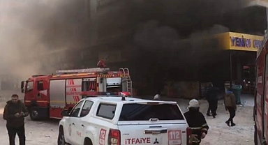 Haliliye'de korkutan işyeri yangını! 