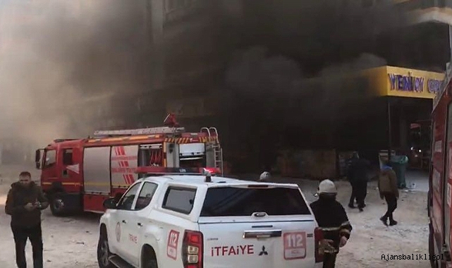 Haliliye'de korkutan işyeri yangını!