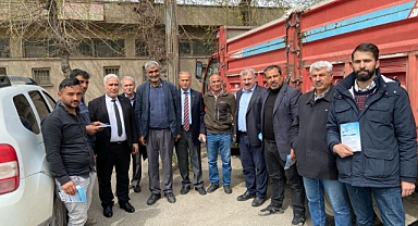 Kaplan, Buğday Borsası ve Nakliyeciler esnafını ziyaret etti 