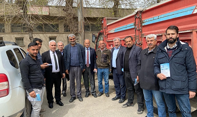 Kaplan, Buğday Borsası ve Nakliyeciler esnafını ziyaret etti