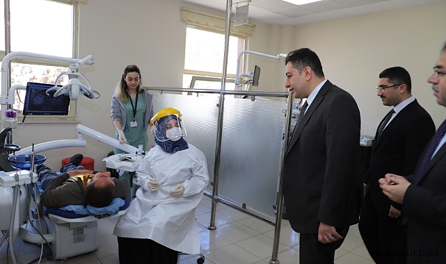 Solmaz, Siverek Ağız ve Diş Merkezinde incelemelerde bulundu