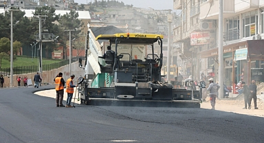 Turizm Yolu’nda asfalt çalışması 