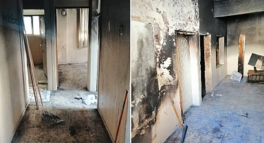 Urfa’da bir ev madde bağımlısı tarafından yakıldı 