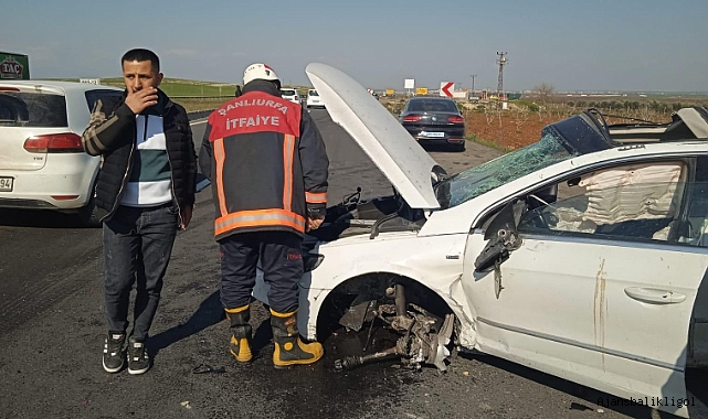 Urfa-Hilvan yolunda trafik kazası! Yaralılar var