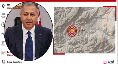 Bakan Yerlikaya’dan 4.5 büyüklüğündeki deprem ile ilgili açıklama