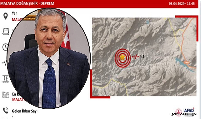 Bakan Yerlikaya’dan 4.5 büyüklüğündeki deprem ile ilgili açıklama