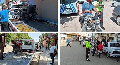 Ceylanpınar'da motosiklet sürücülerine ceza yağdı! 