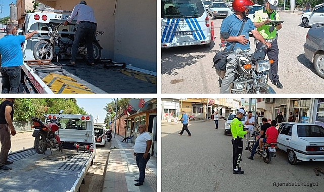 Ceylanpınar'da motosiklet sürücülerine ceza yağdı!