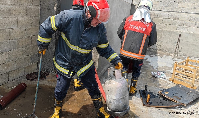 Devteşti Mahallesi'nde korkutan yangın!