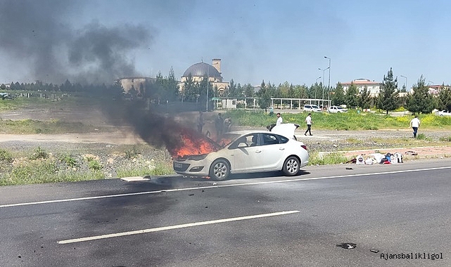 Hilvan Cezaevi önünde yangın!