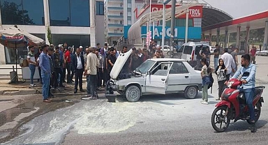 Şanlıurfa’da LPG’li araçta yangın!