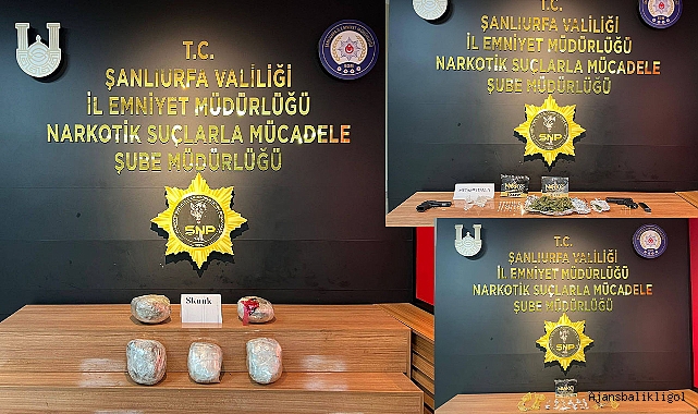 Şanlıurfa’da uyuşturucu operasyonu! 5 gözaltı