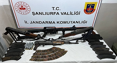 Siverek ilçesinde çok sayıda silah ele geçirildi! 