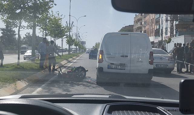 Urfa'da feci motosiklet kazası! Sürücü yaralandı