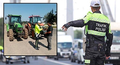 Urfa’da ilginç olay! Yarış yapan traktör sürücülerine ceza