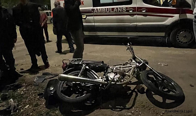Urfa'nın ilçesinde motosiklet kazası! Sürücü yaralandı