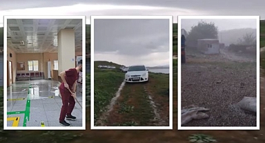 Urfa'yı sağanak ve dolu vurdu! Fıstık ağaçları zarar gördü 