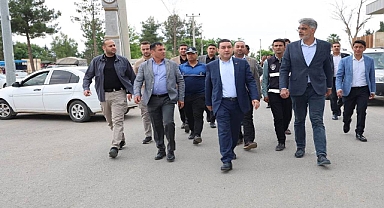 Başkan Özyavuz, belediye çarşısı ve sanayi esnafını ziyaret etti