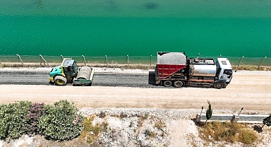 Harran'da asfalt çalışmaları sürüyor