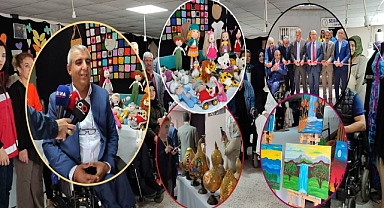 Şanlıurfa’da engellilerden anlamlı sergi