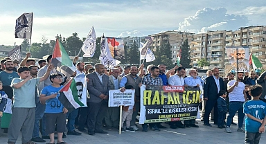 Şanlıurfalılardan İsraile tepkiler sürüyor